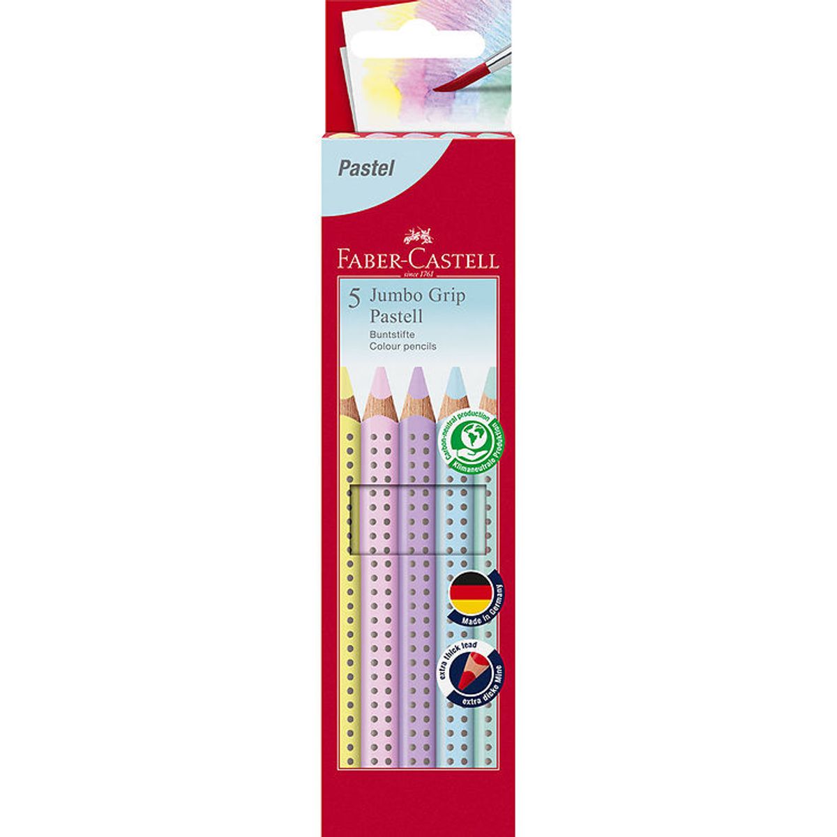 Faber-Castell Farveblyanter - Trekantet - Jumbo Grip - 5 stk. -