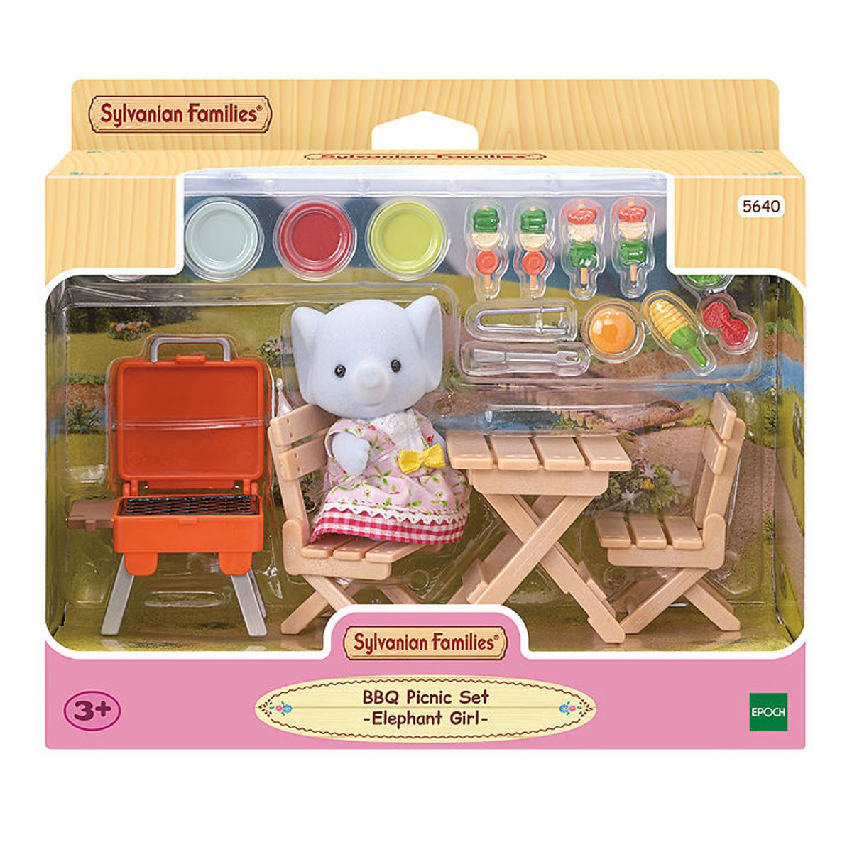 Sylvanian Families - BBQ Picnic Set - Elephant Girl - 5640