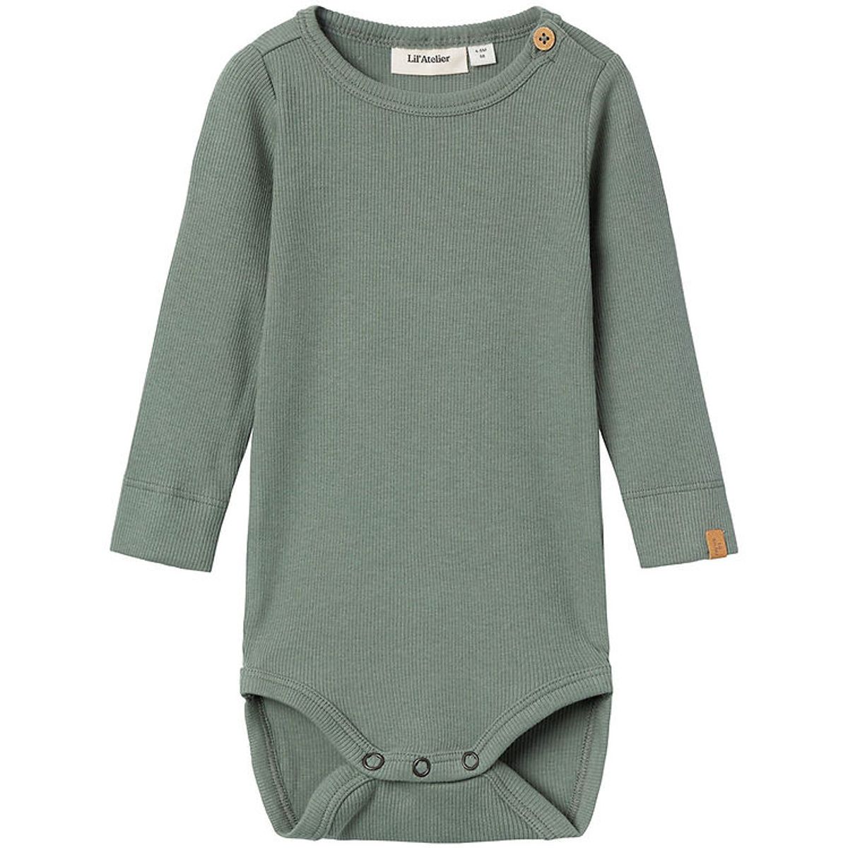 Lil Atelier Body l/æ . Rib - NbmGago - Noos - Agave Green