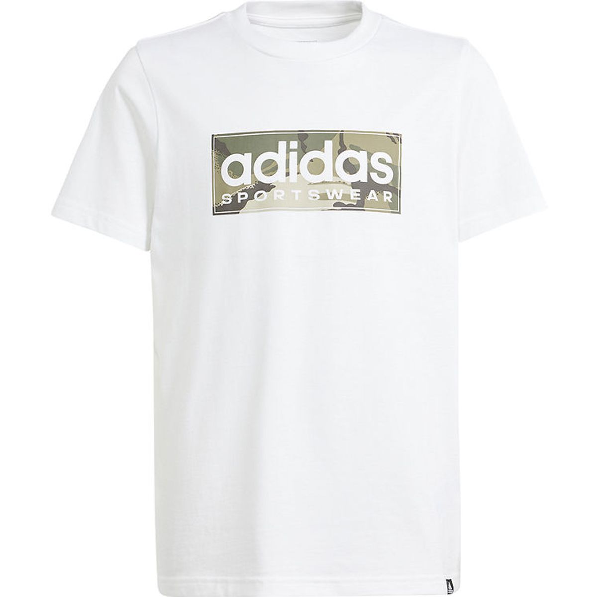 adidas Performance T-shirt - B Camo Lin T - Hvid/Grøn