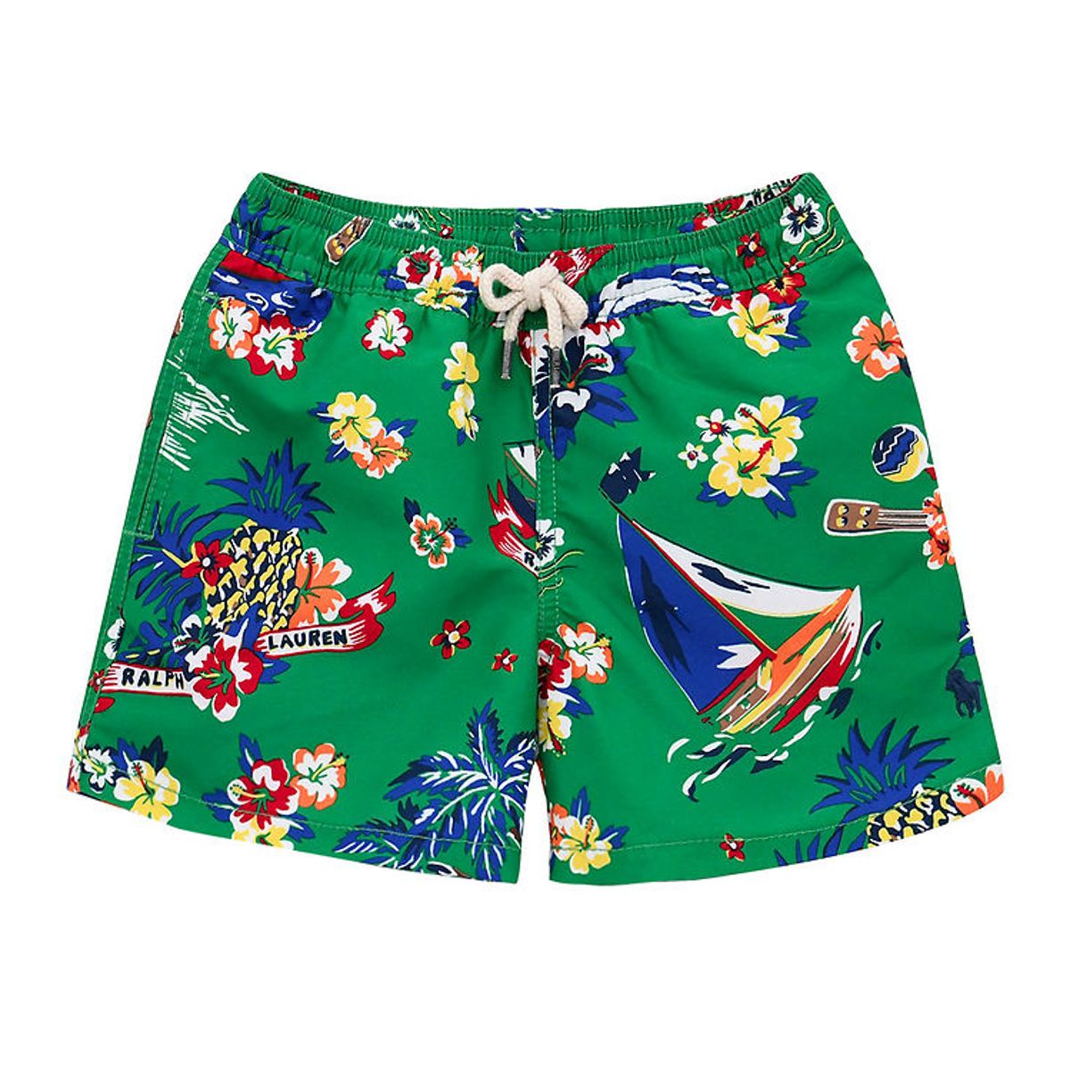 Polo Ralph Lauren Badeshorts - Traveler - Grøn m. Print