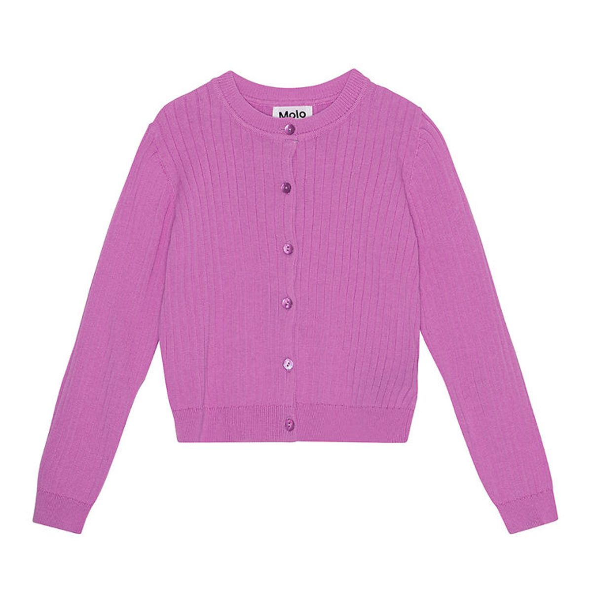 Molo Cardigan - Gloria - Rib - Purple Pink