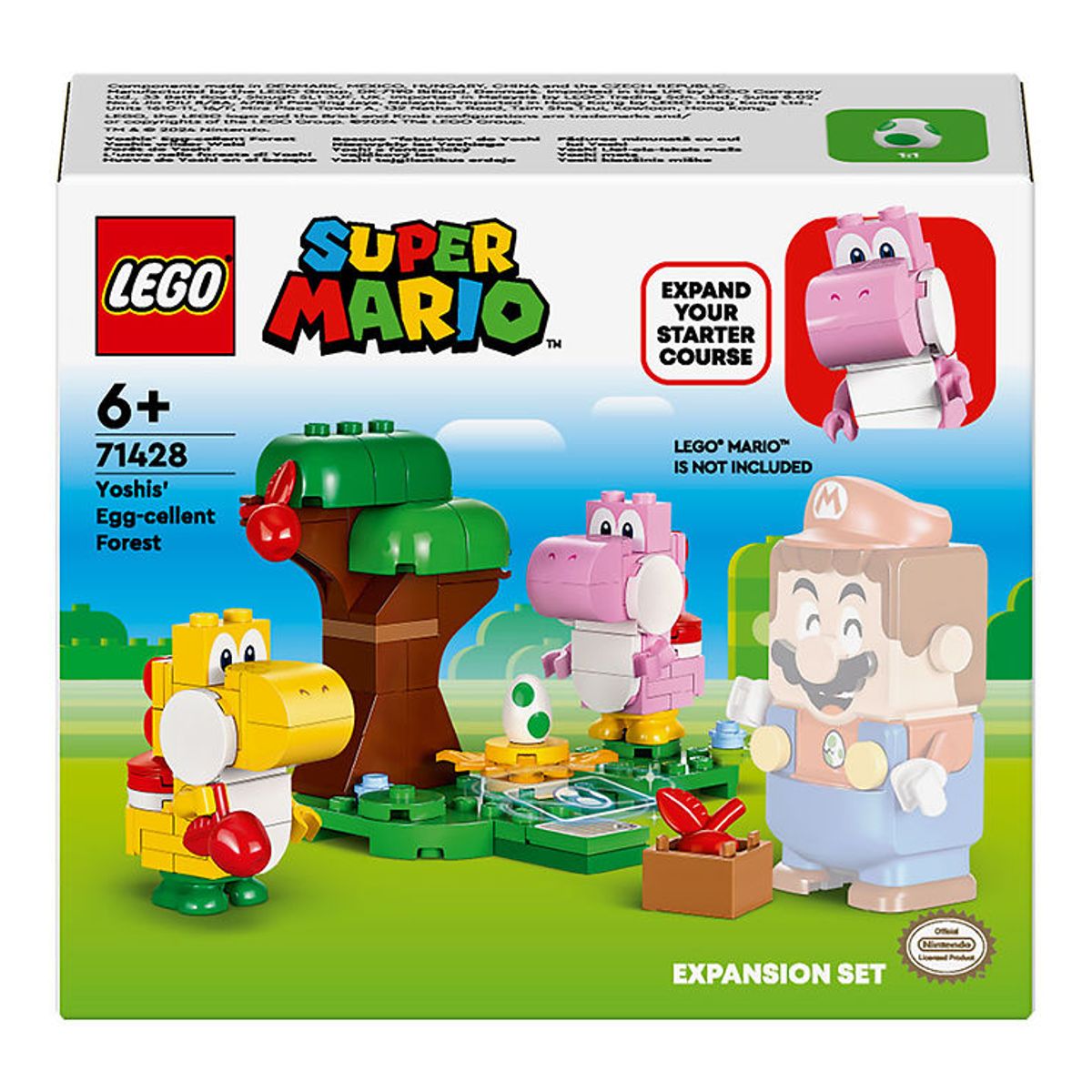 LEGO ® Super Mario - Yoshi'ernes Fantastiske Skov 71428 - 107 Del