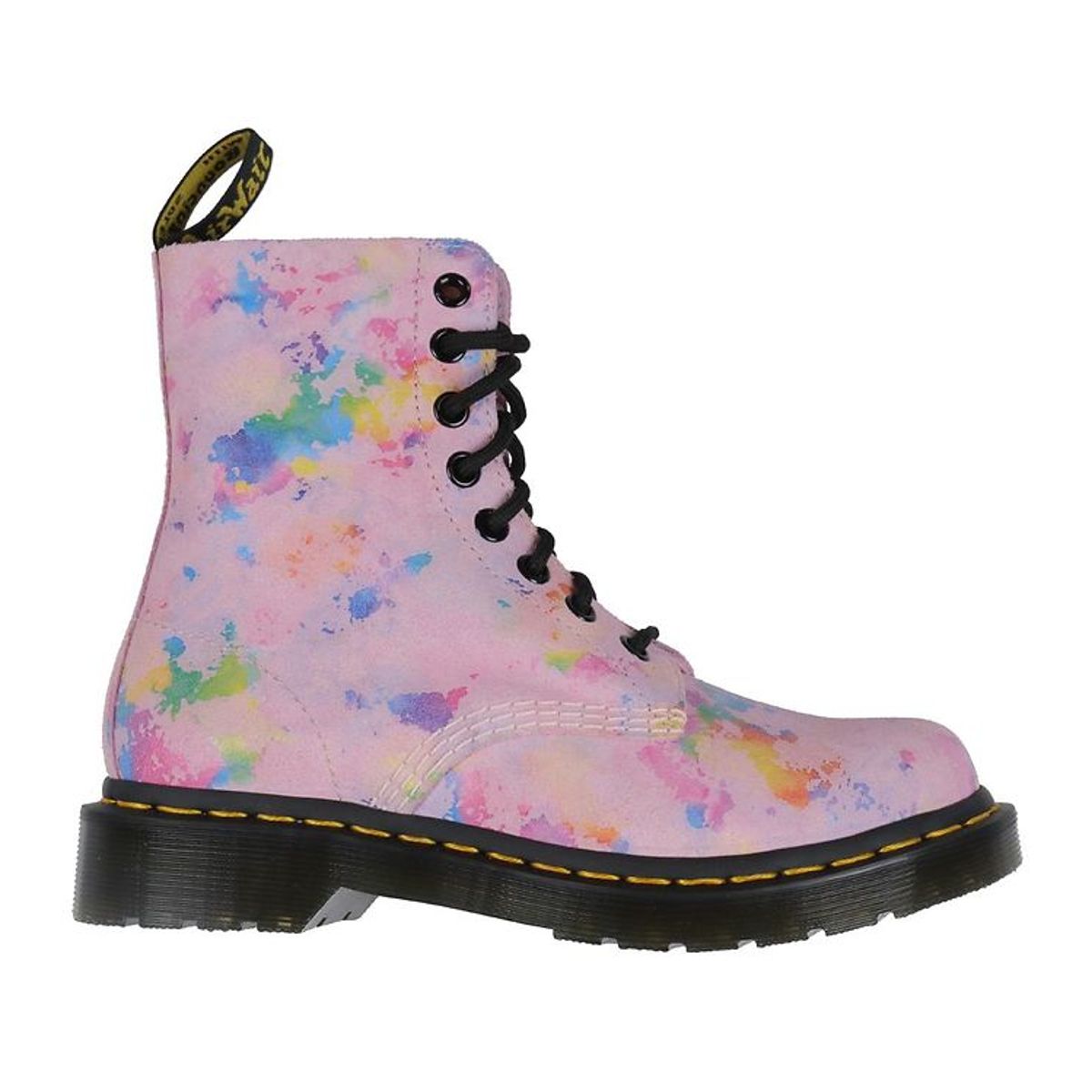 Dr. Martens Støvler - 1460 Pascal - Pink Rainbow Burst Suede