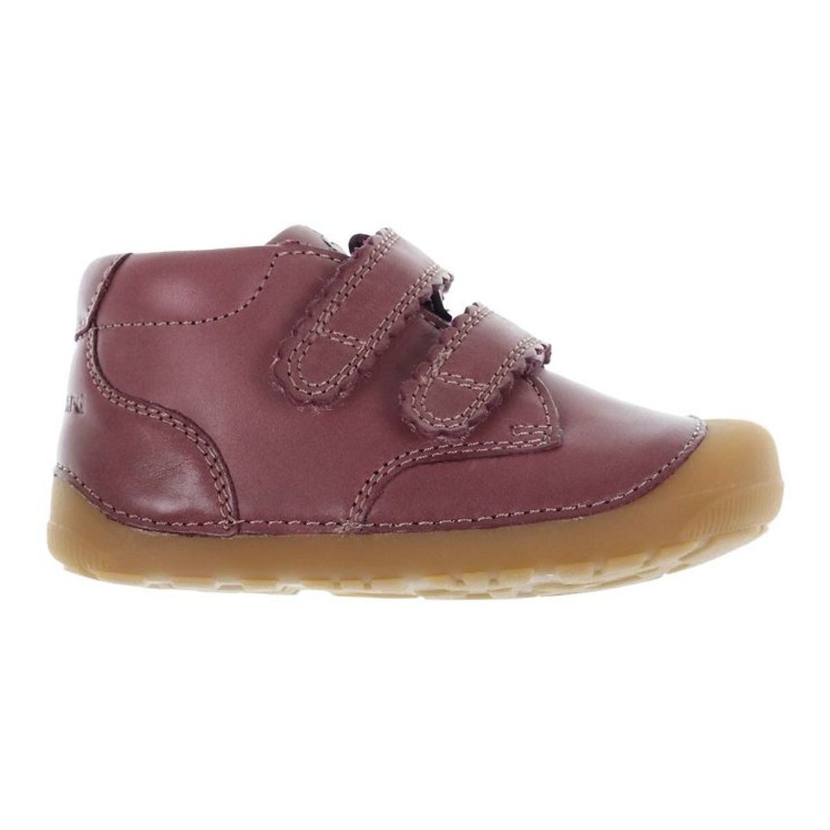 Bundgaard Begyndersko - Petit Velcro Blonde - Dark Rose