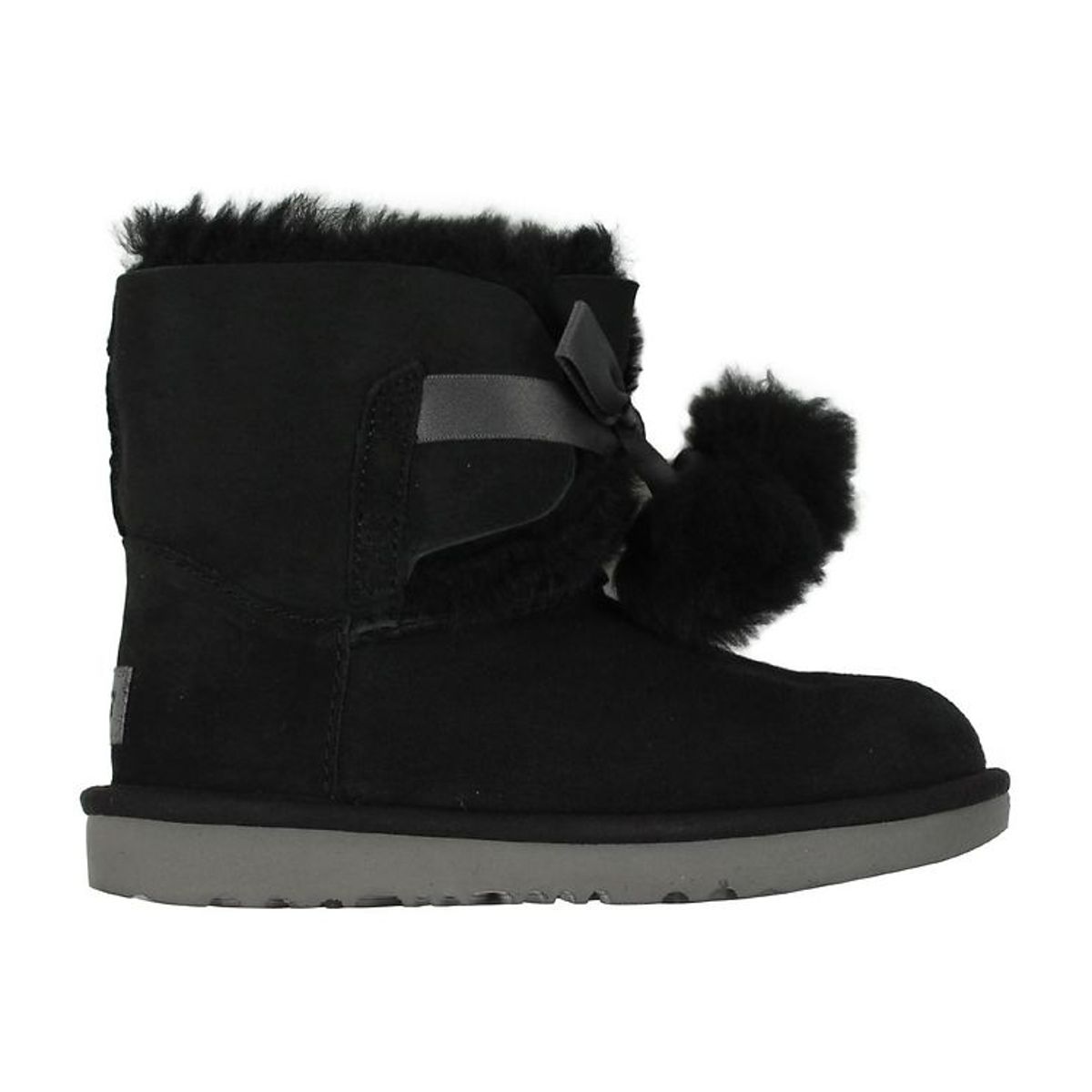 UGG Bamsestøvler - Gita - Sort m. Pom Poms