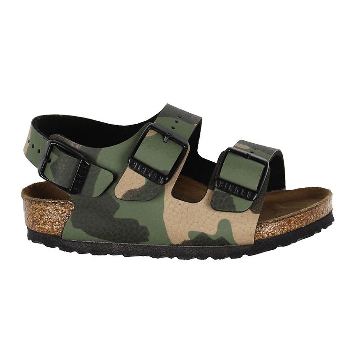 Birkenstock Sandaler - Milano Kinder - Desert Soil/Camo Khaki