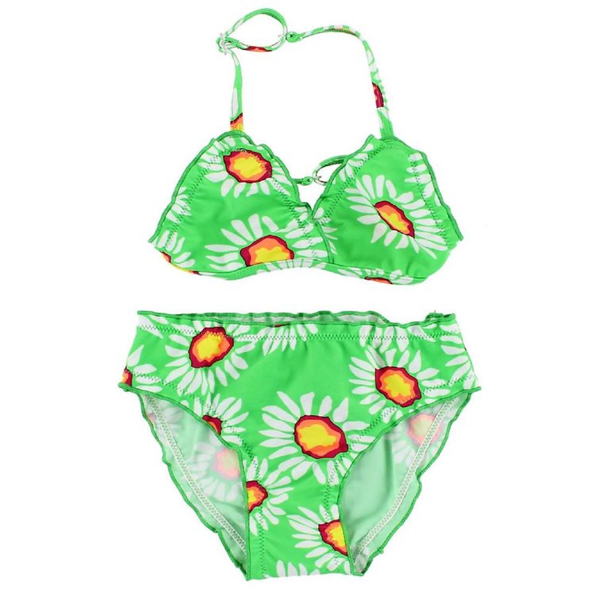 Color Kids Bikini - Vivi - Grøn m. Blomster