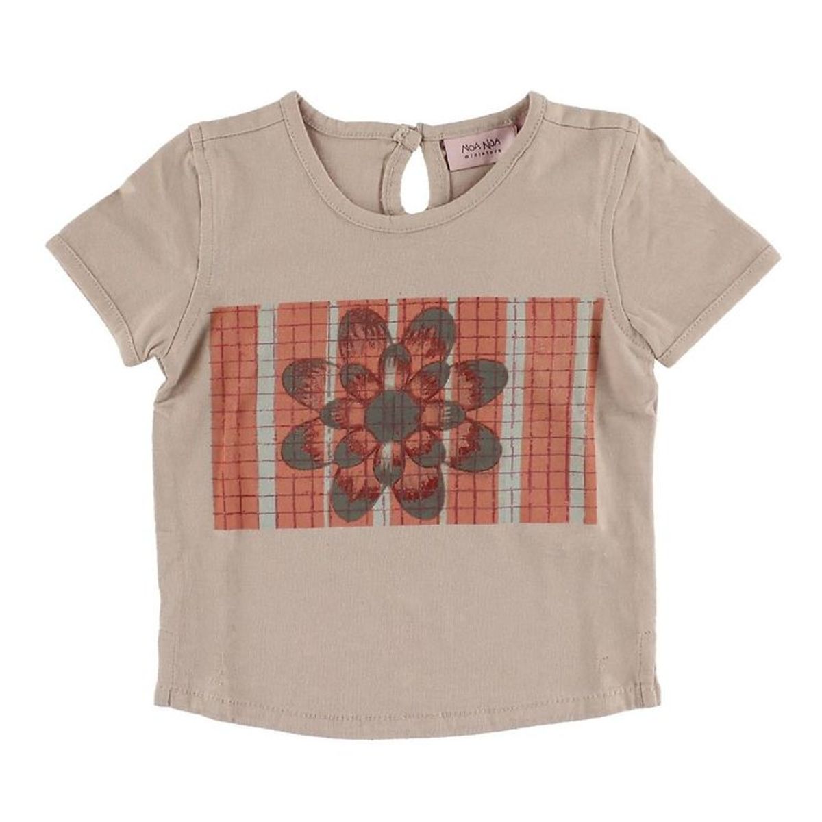 Noa Noa miniature T-shirt - Gammel Rosa m. Blomst