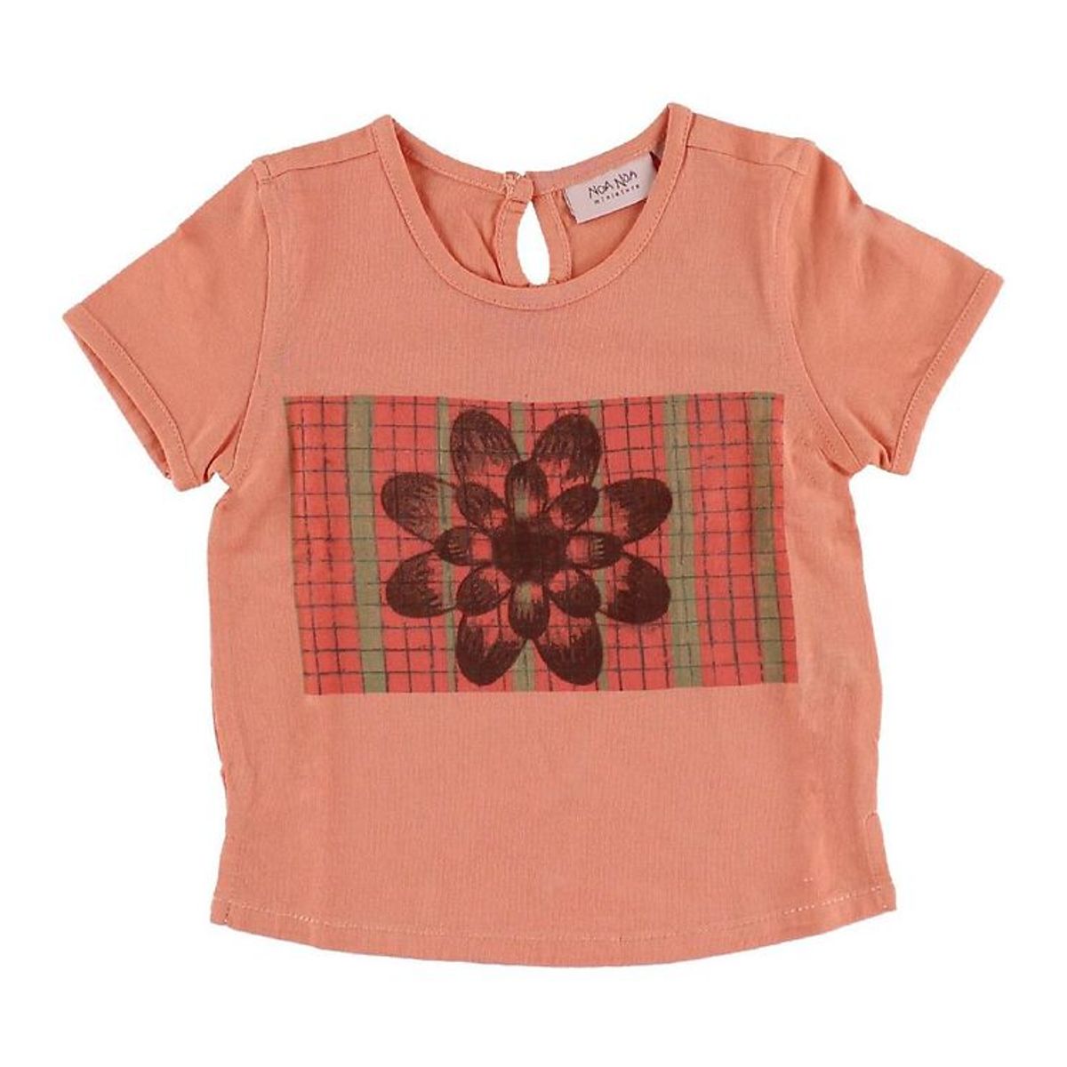 Noa Noa miniature T-shirt - Koral m. Blomst