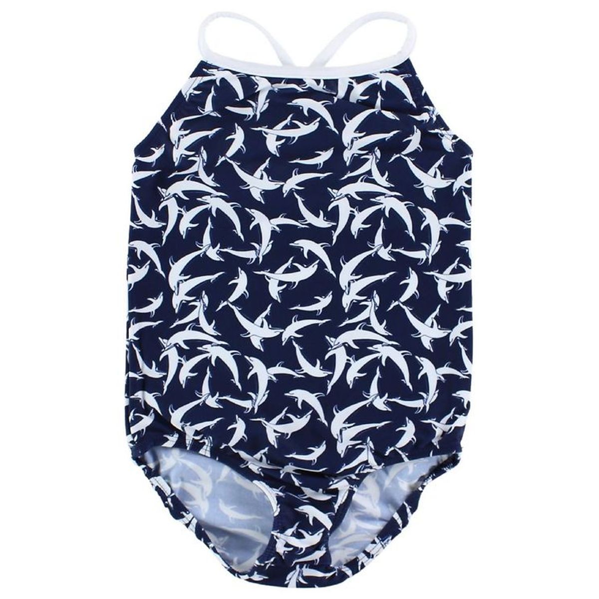 Petit Crabe Badedragt - UV50+ - Navy m. Delfiner