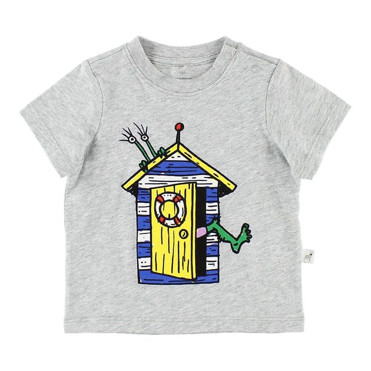 Stella McCartney Kids T-shirt - Gråmeleret m. Hus