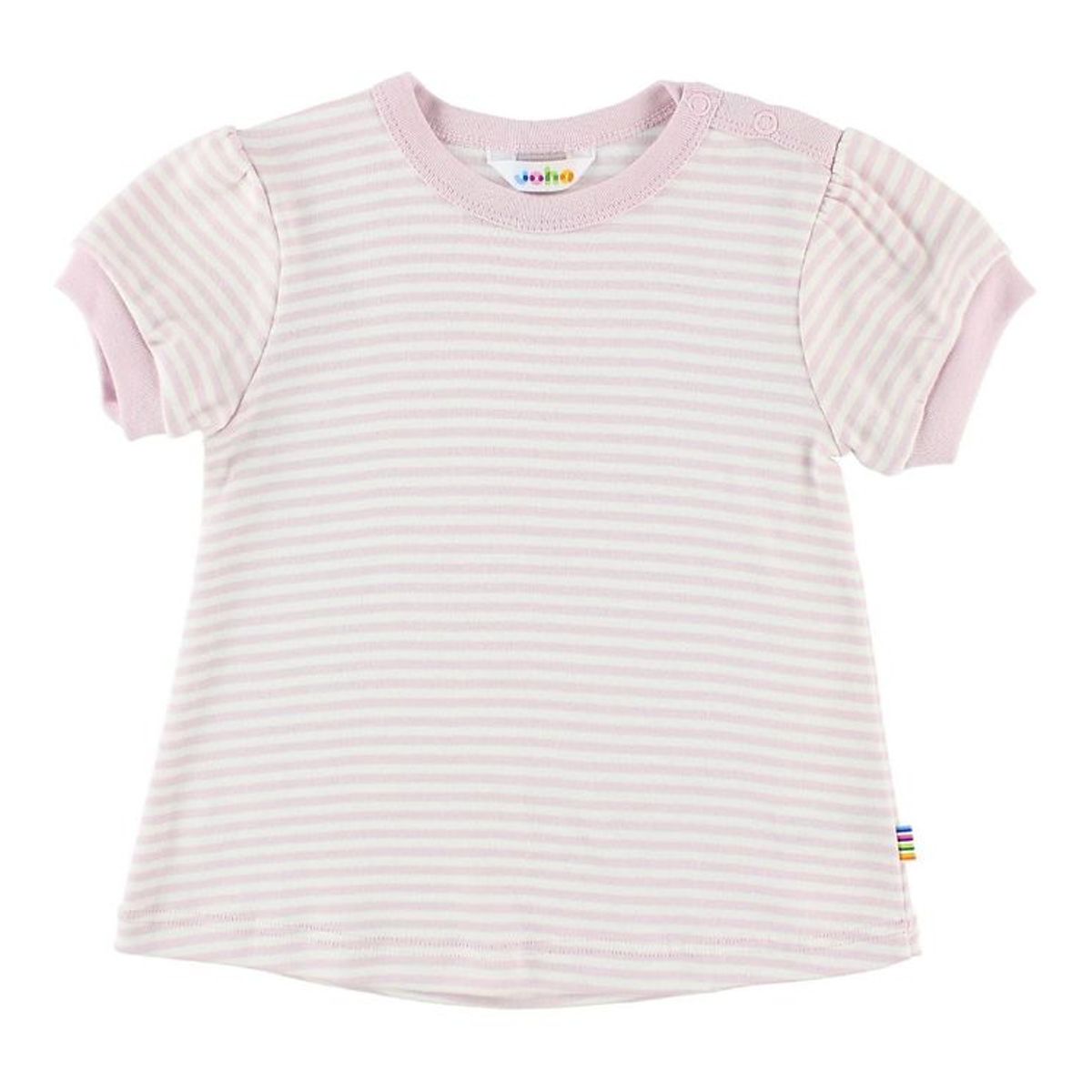 Joha T-shirt - Rosa/Creme Striber