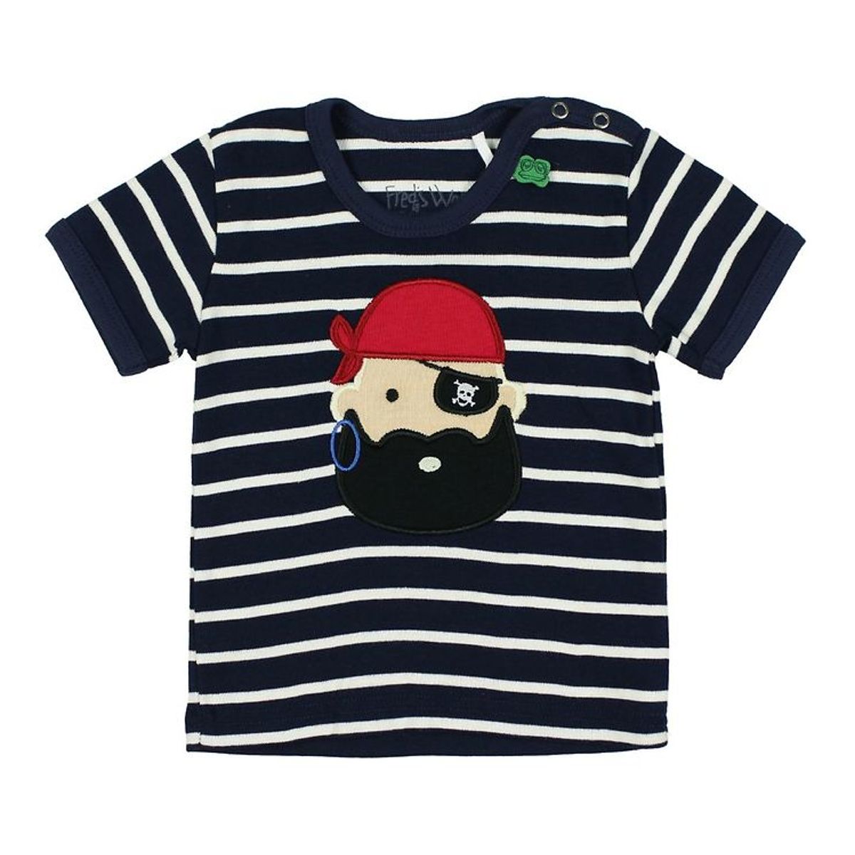 Freds World T-shirt - Navystribet m. Pirat