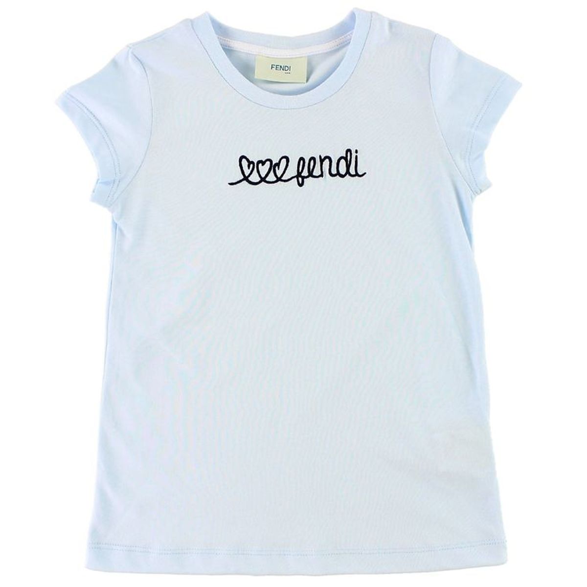 Fendi Kids T-shirt - Lyseblå m. Tekst