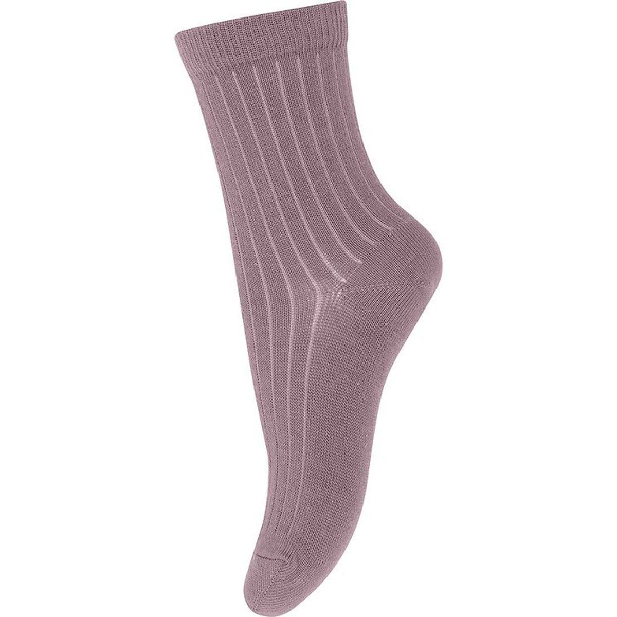 MP Strømper - Uld - Rib - Dark Purple Dove