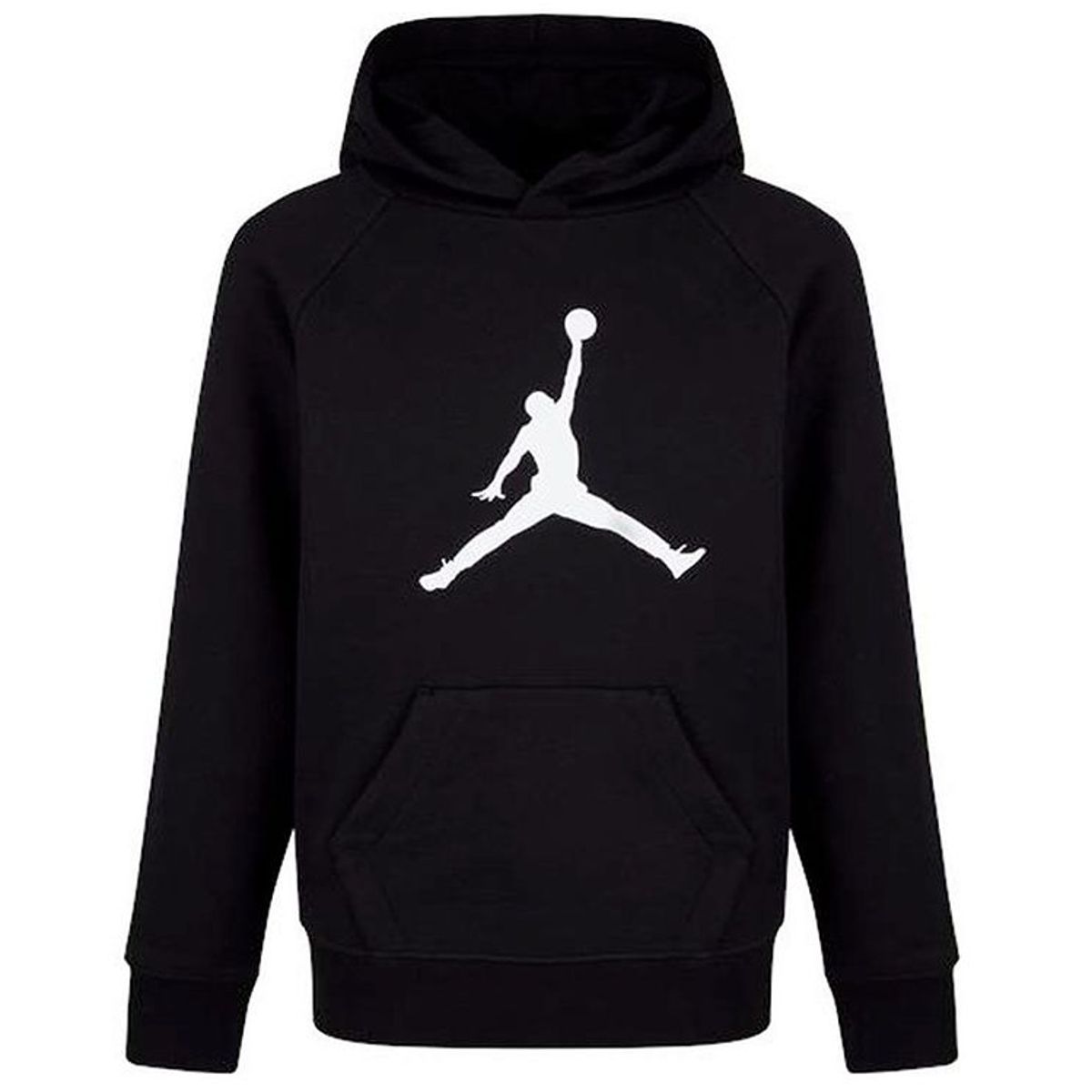 Jordan Hættetrøje - Jumpman Logo - Sort m. Hvid