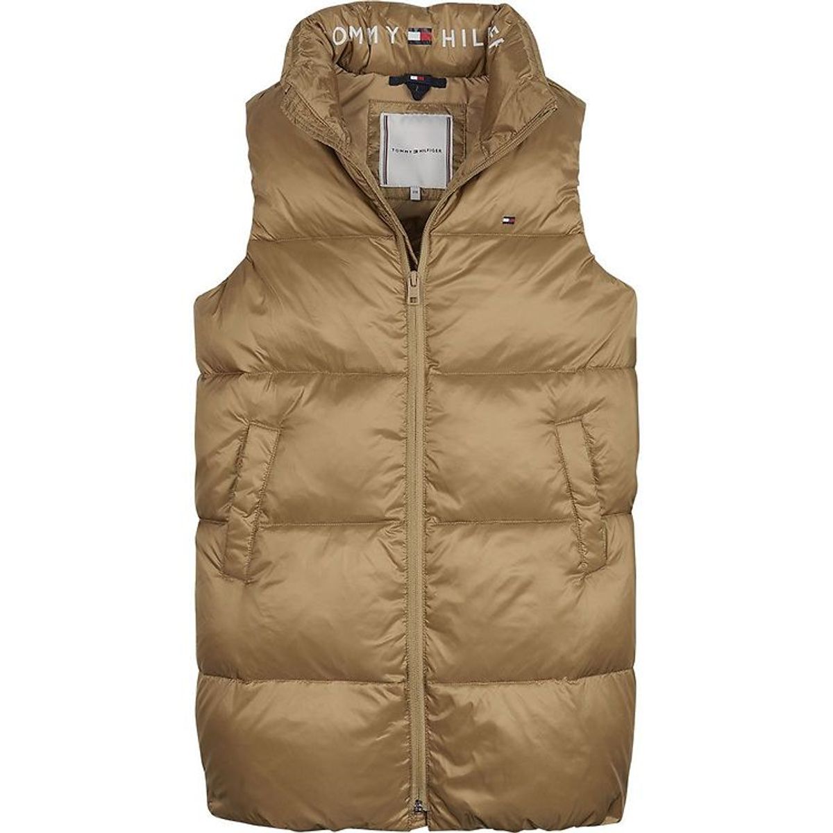 Tommy Hilfiger Dynevest - Shiny Puffer - Classic Khaki