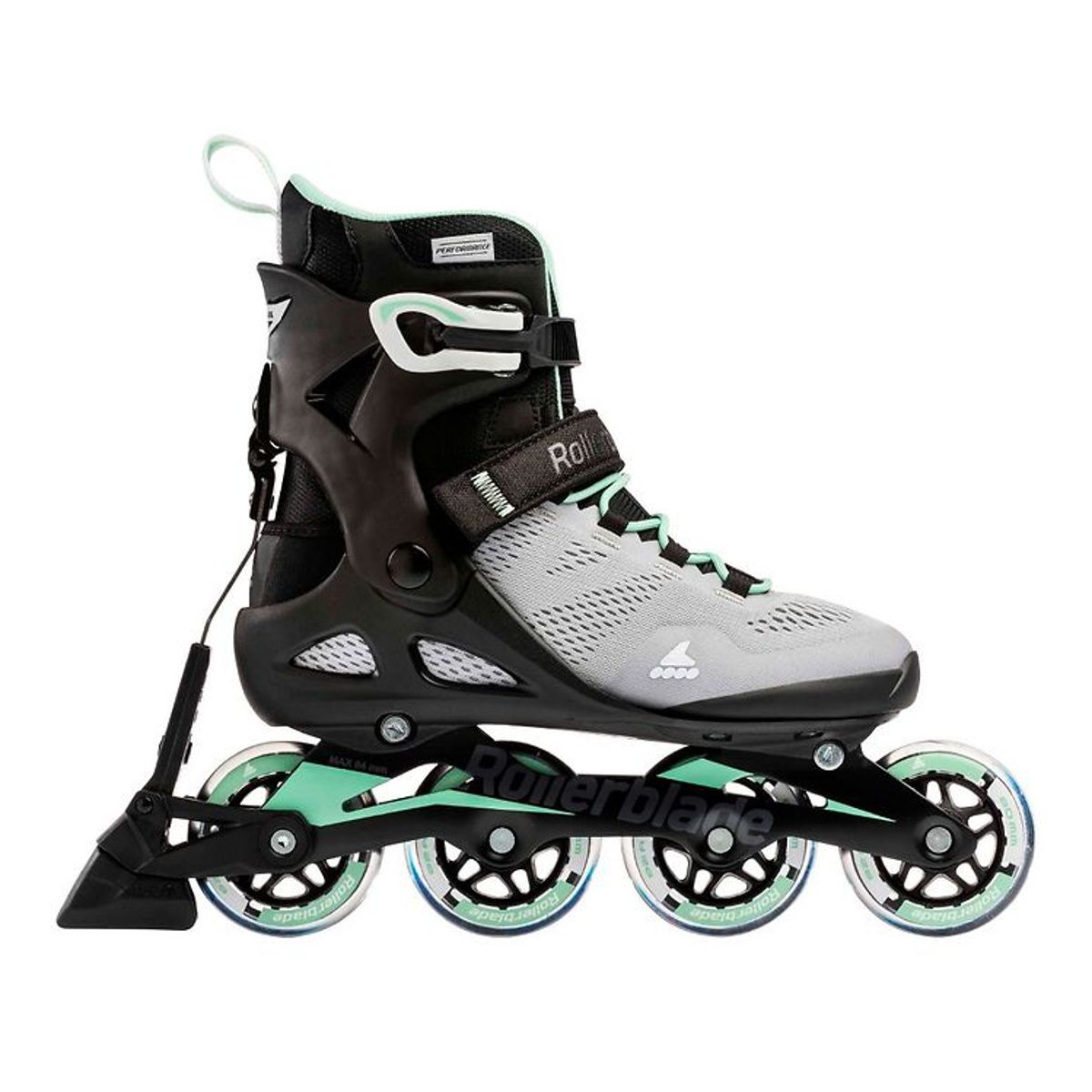 Rollerblade Rulleskøjter - Macroblade - 80 ABT W - Grey/Mint