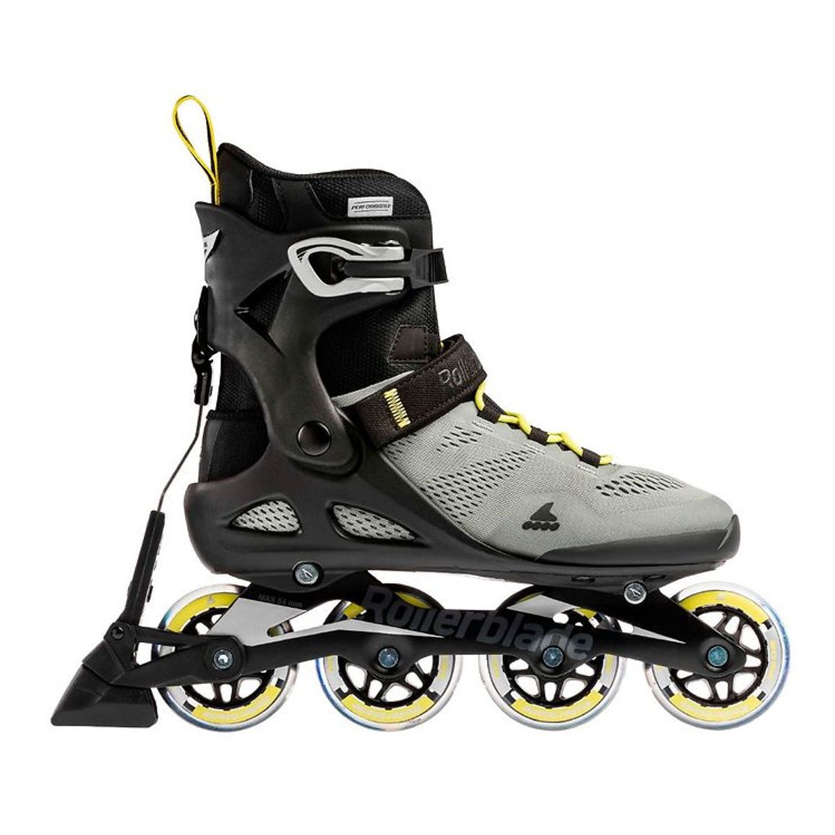 Rollerblade Rulleskøjter - Macroblade - 80 ABT - Silver/Neon Yel