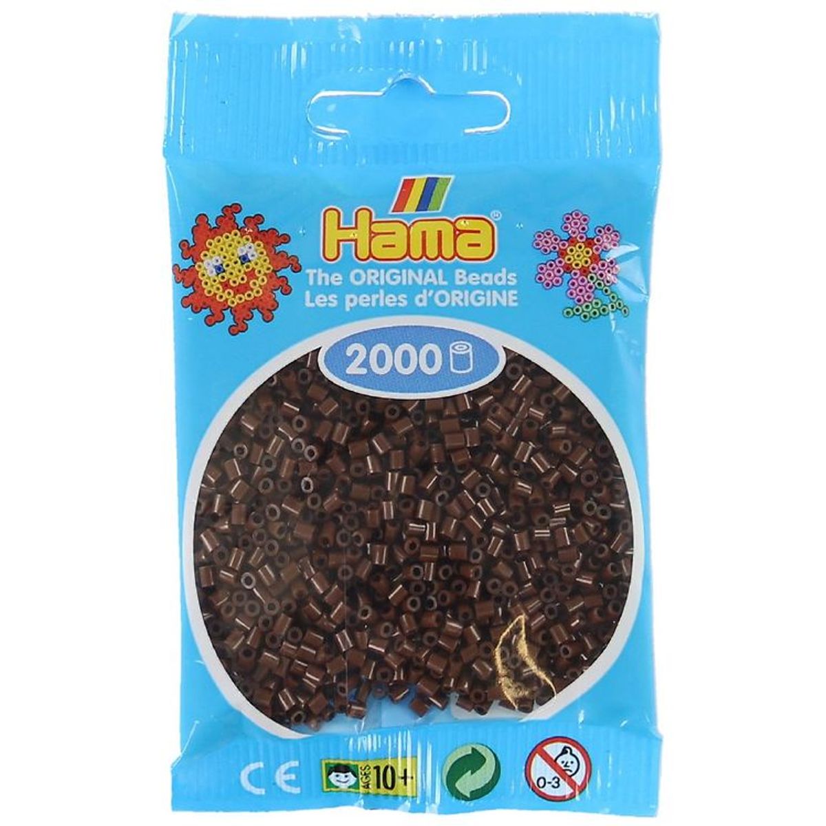 Hama Mini Perler - 2000 stk. - 12 Brun