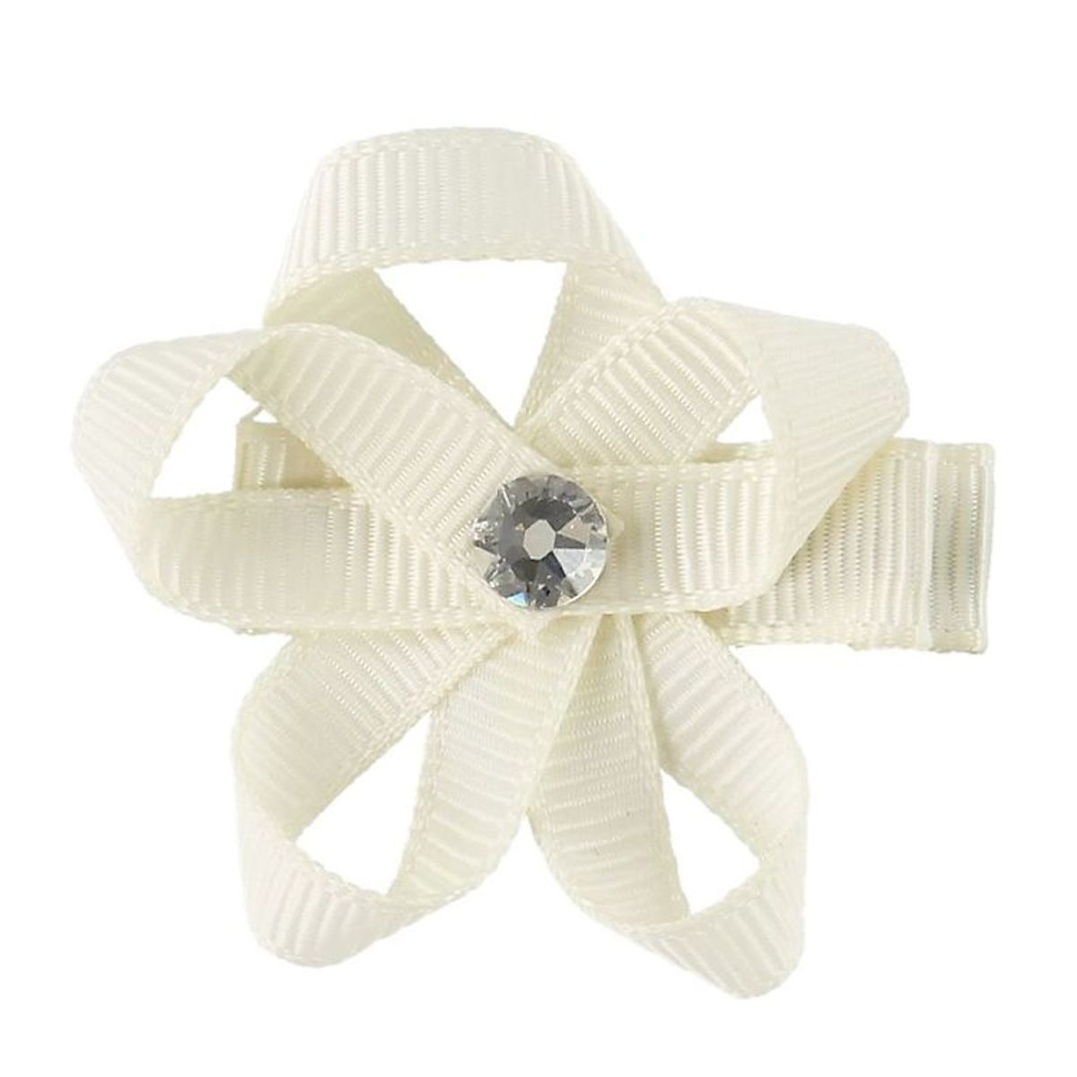 Little Wonders Hårblomst - Ingrid - 4 cm - Grosgrain - Creme