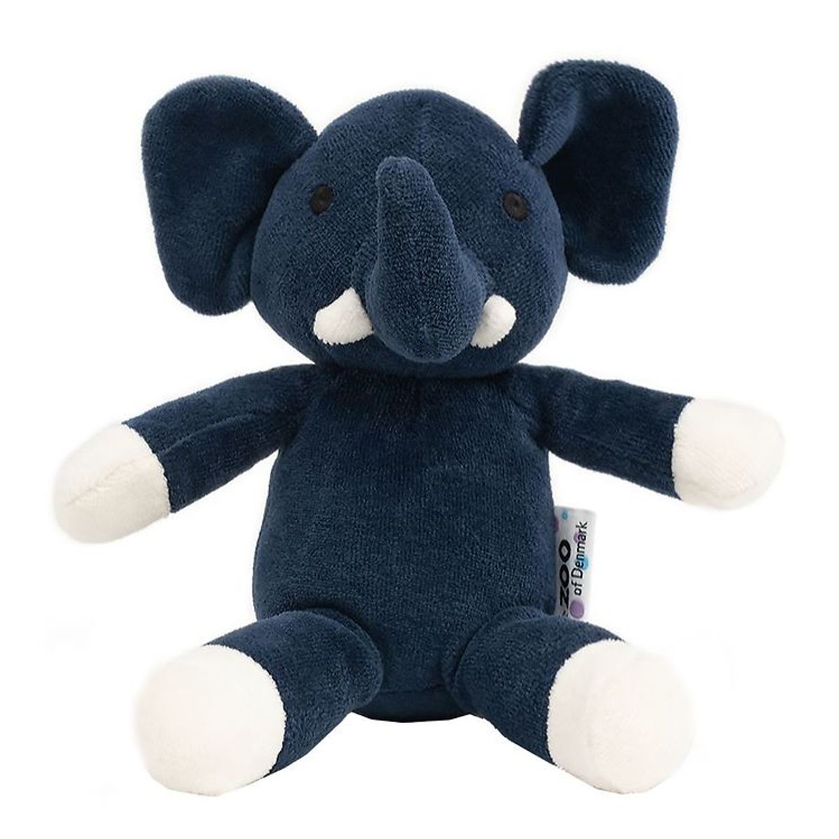 NatureZoo Bamse - 18 cm - Elefant - Mørkeblå