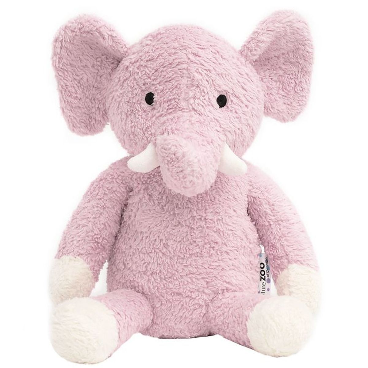 NatureZoo Bamse - 30 cm - Teddyfleece - Elefant - Rosa