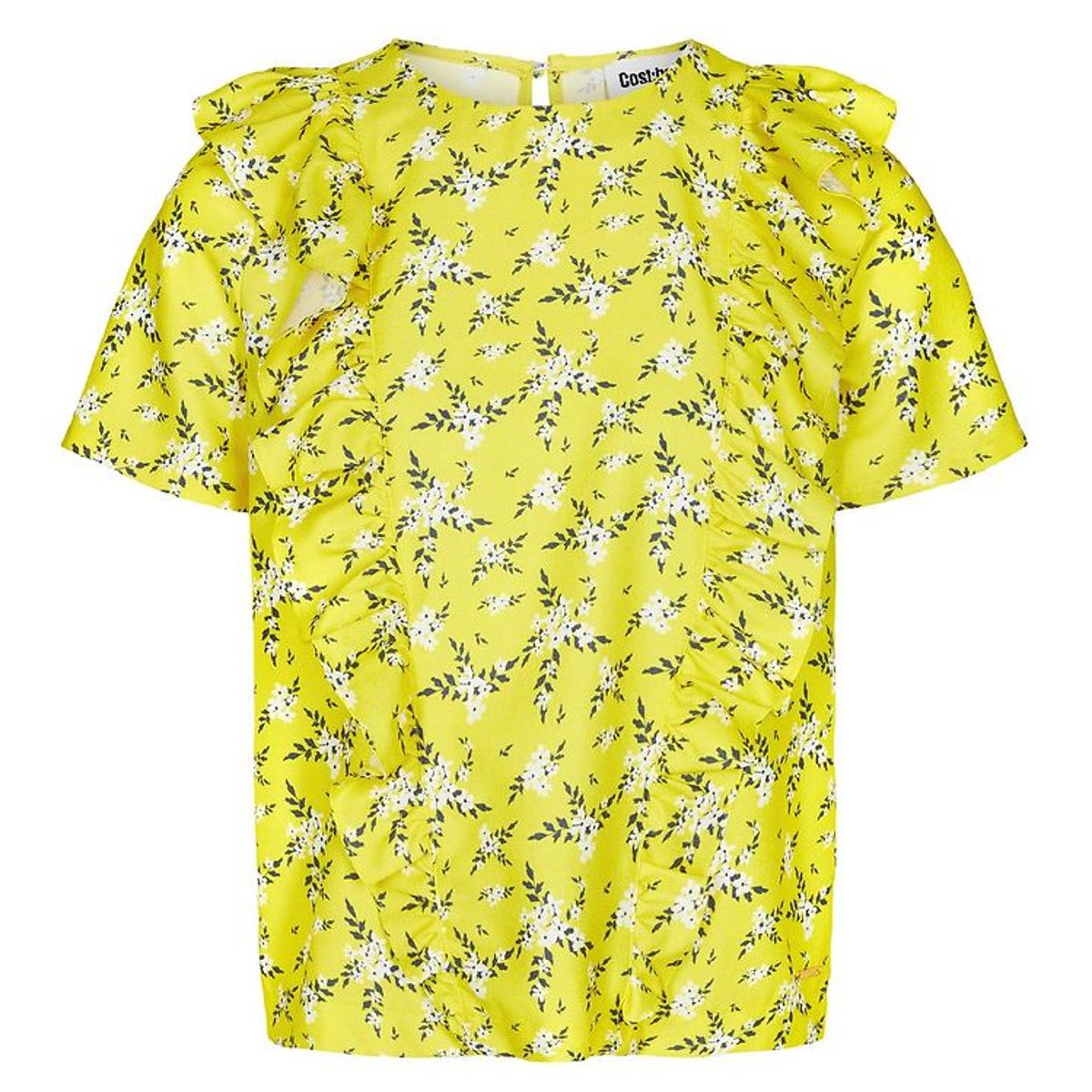 Cost:Bart T-shirt - Etty - Gul m. Blomster