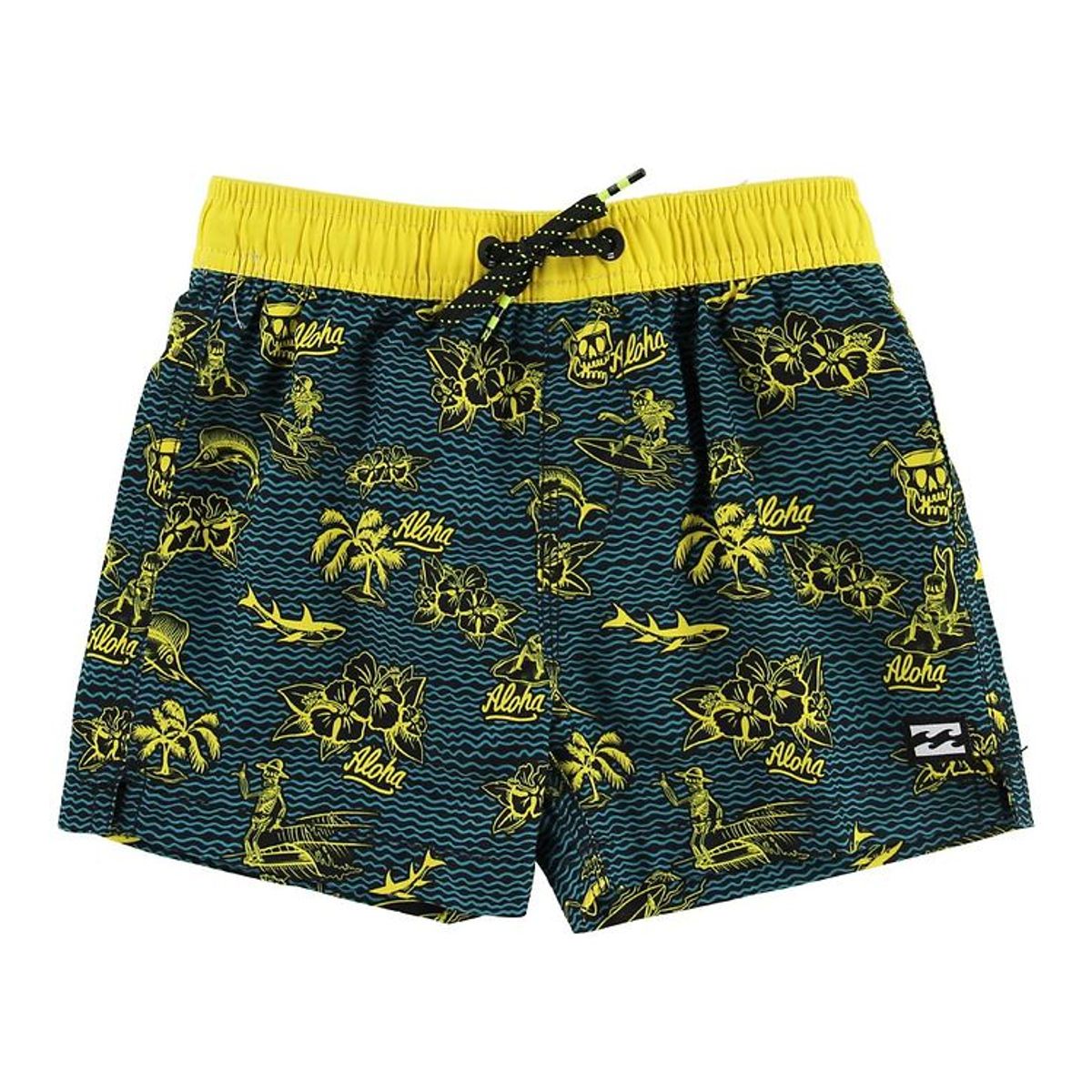 Billabong Badeshorts - Adventure Island - Sort/Gul