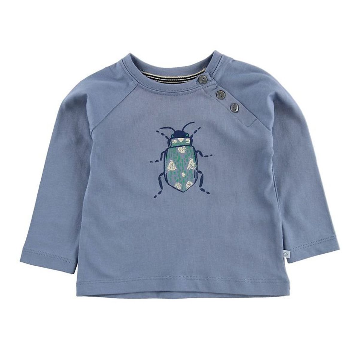 Noa Noa miniature Bluse - Støvet Blå m. Bille