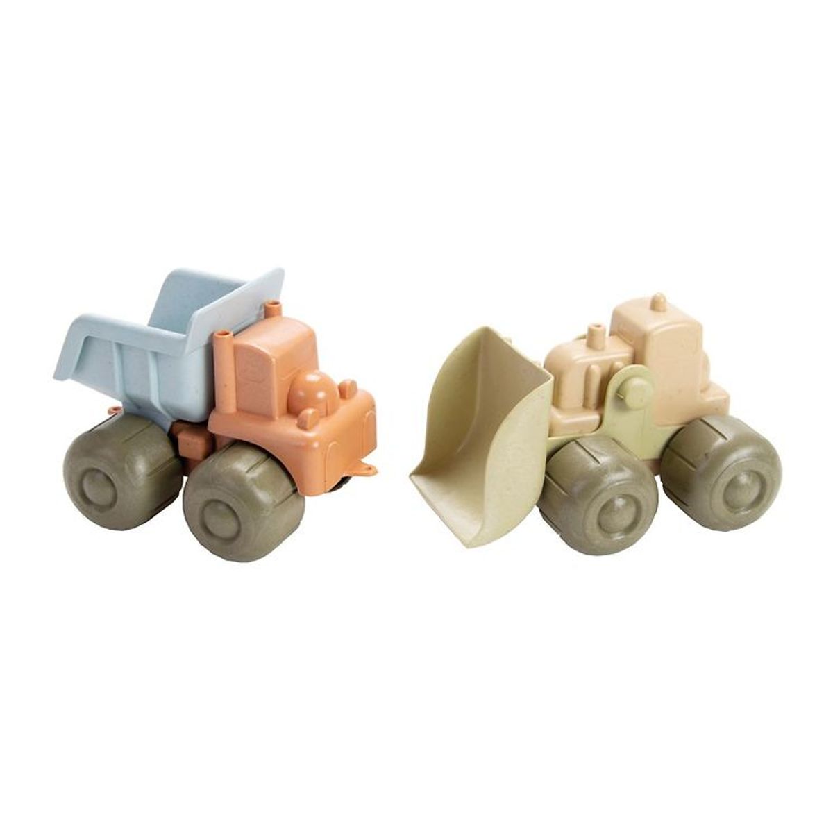 Dantoy BIO Plastic Bulldozer & Lastbil - 17 cm - Pastel