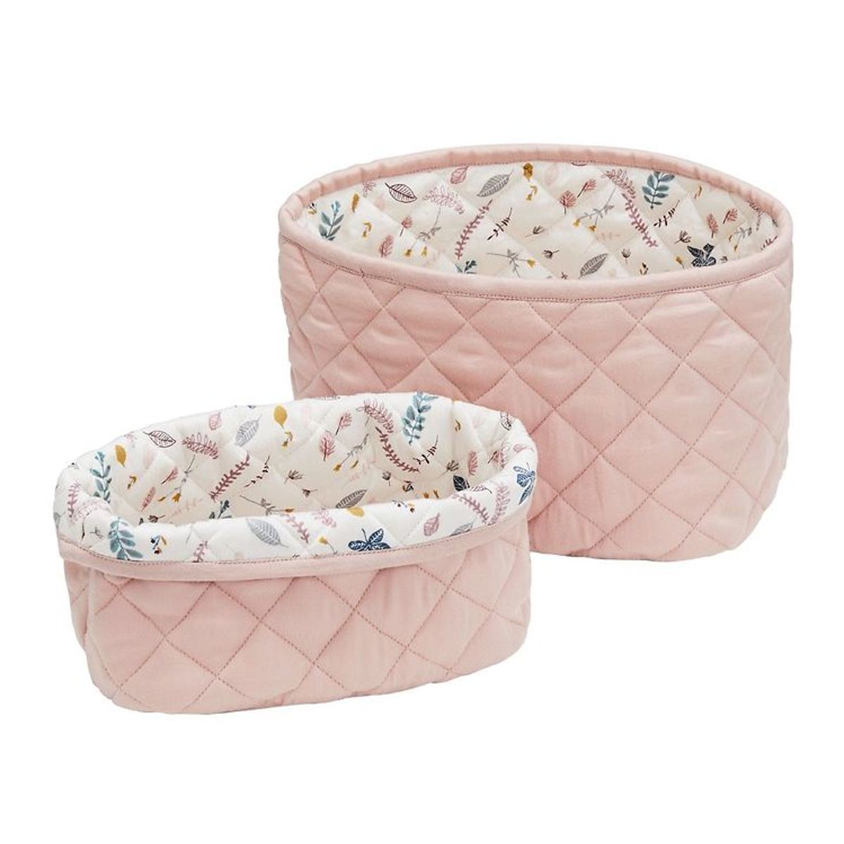 Cam Cam Opbevaringskurv - 2-stk - 22x15/24x17 - Blossom Pink