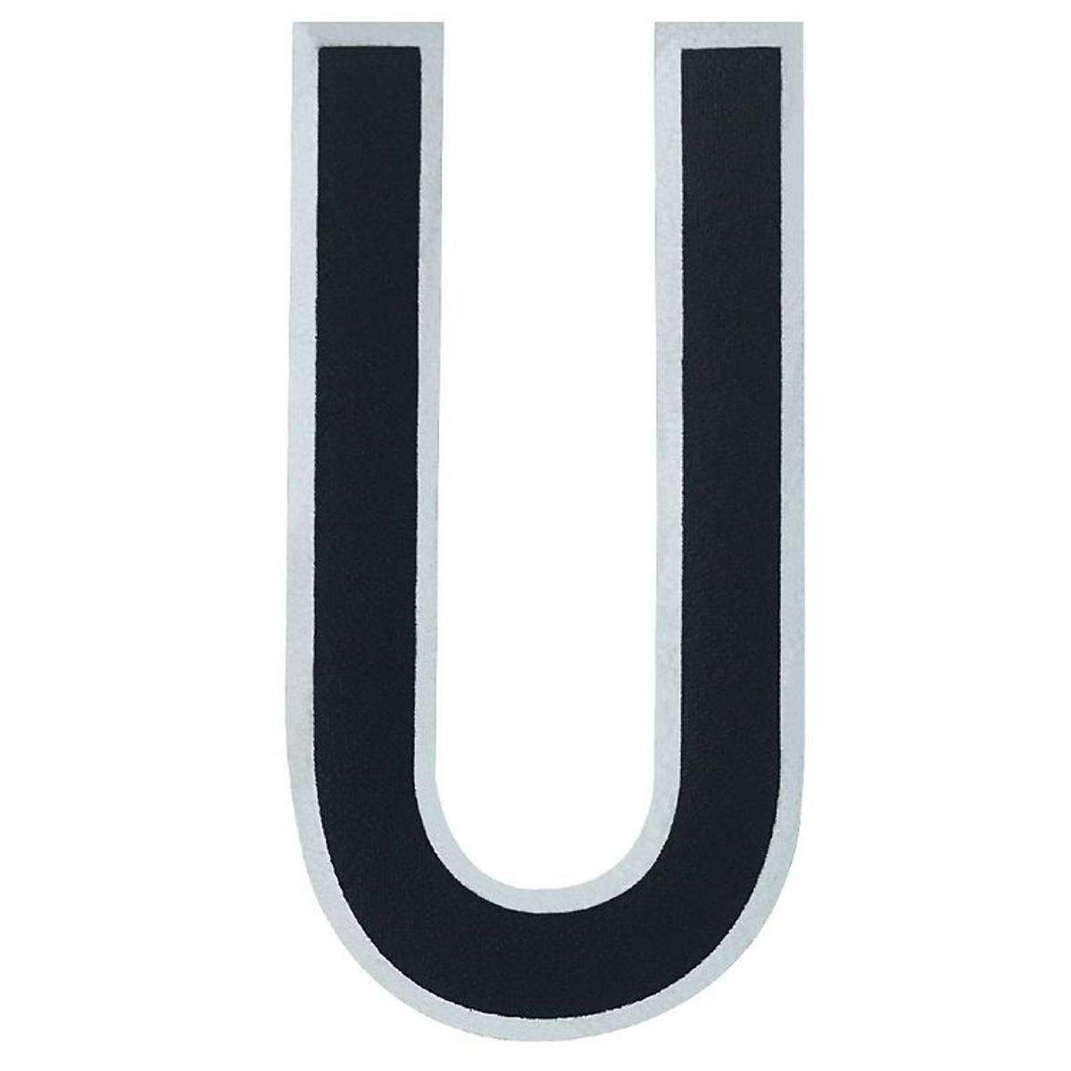 Design Letters Klistermærke - Mobil - U - 5cm - Black