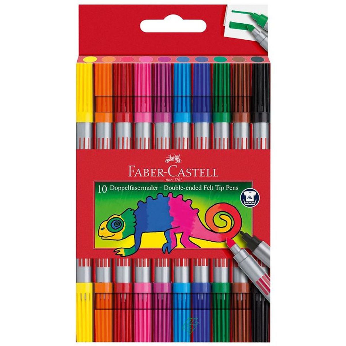 Faber-Castell Tuscher - Dobbelt Tyk/Tynd - 10 stk - Multifarvet