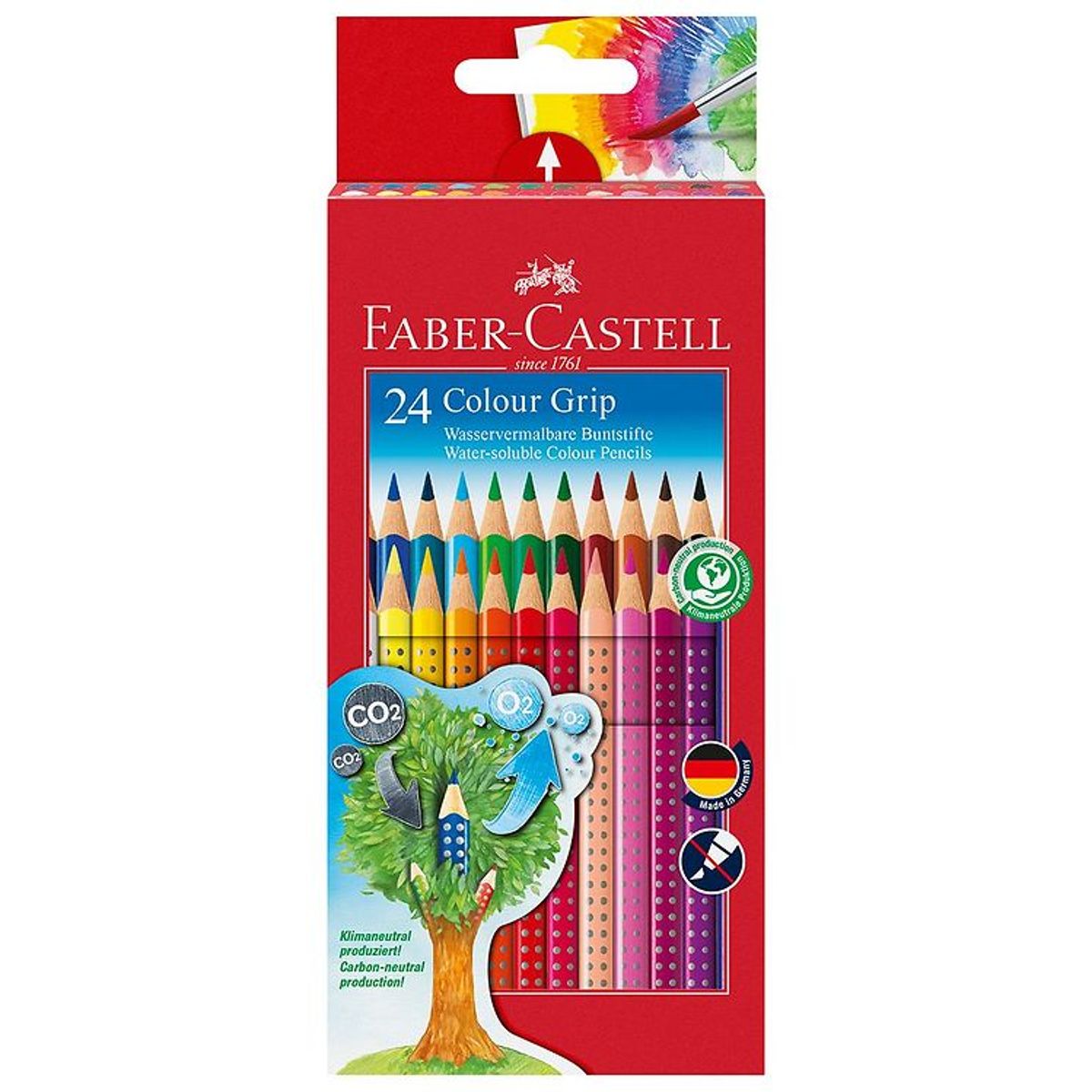 Faber-Castell Farveblyanter - Grip - Akvarel - 24 stk - Multi