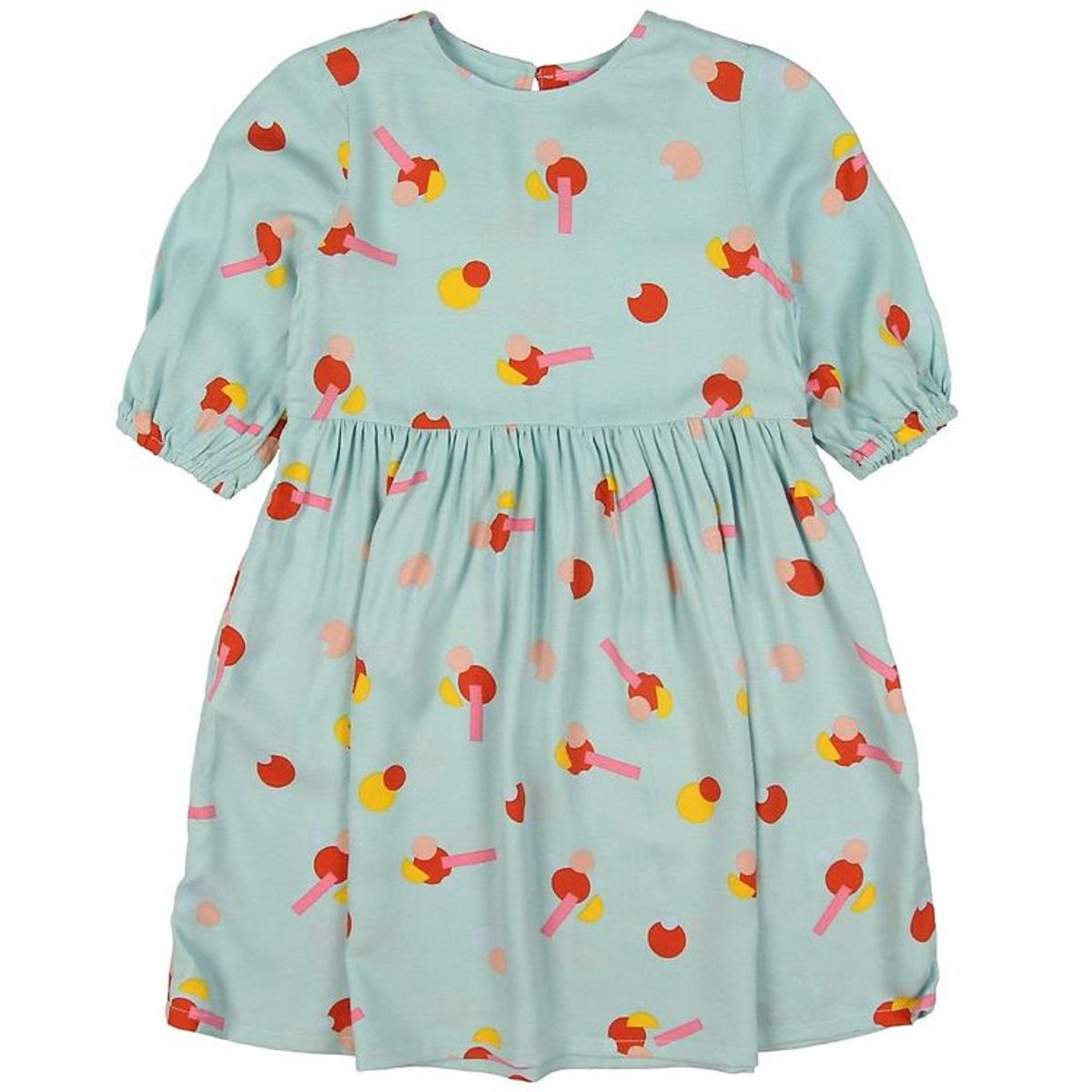 Stella McCartney Kids Kjole - Viskose - Mint m. Mønster