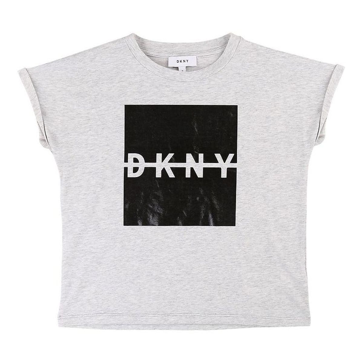 DKNY T-shirt - Gråmeleret/Sort m. Logo