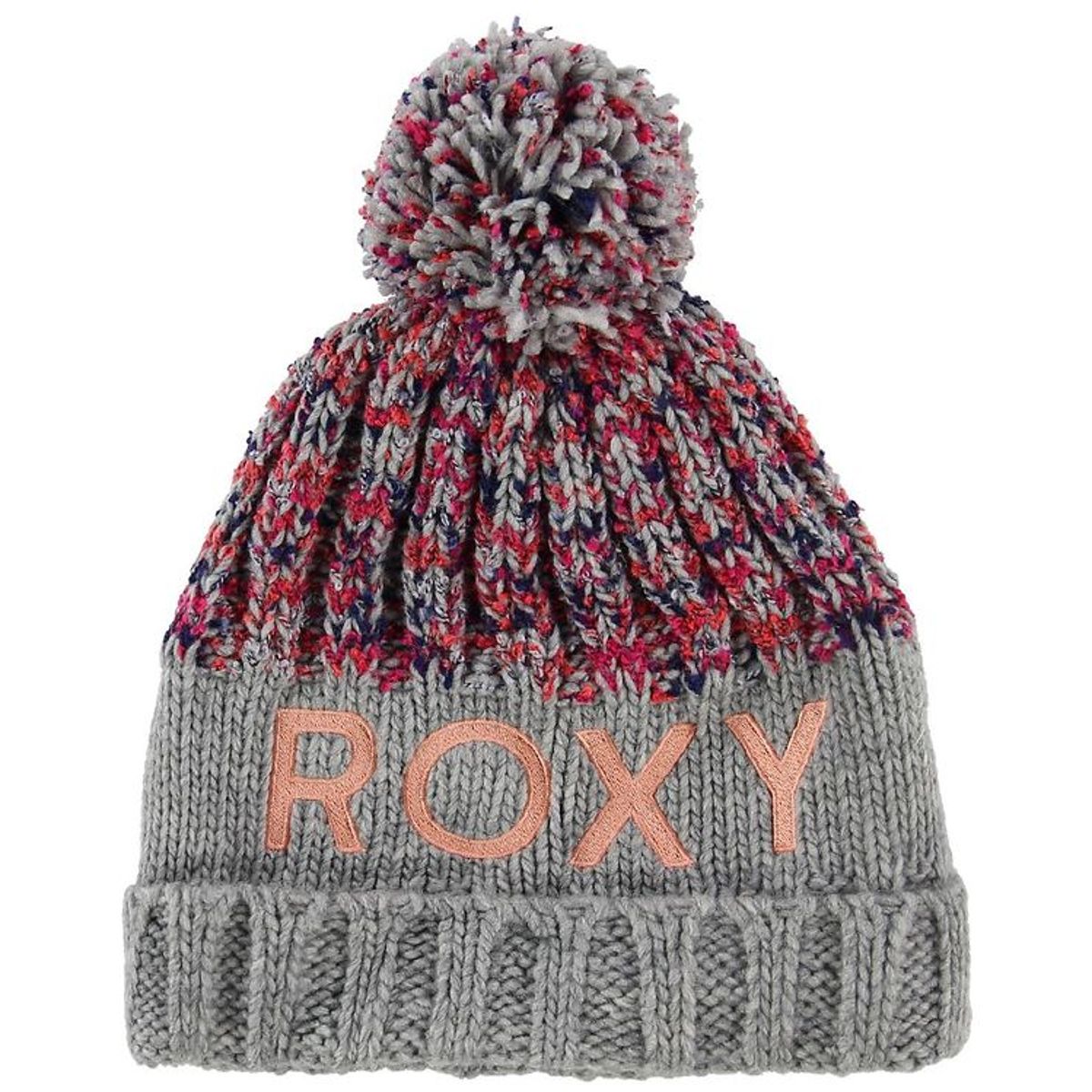 Roxy Hue - Strik - Grå m. Kvast/Logo