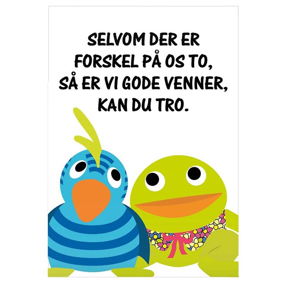 Citatplakat Plakat - B2 - Gode Venner