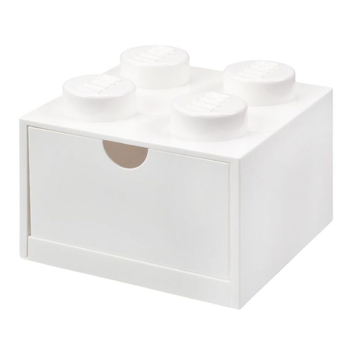 LEGO ® Storage Opbevaringsskuffe - 4 Knopper - 15x15x9 - Hvid