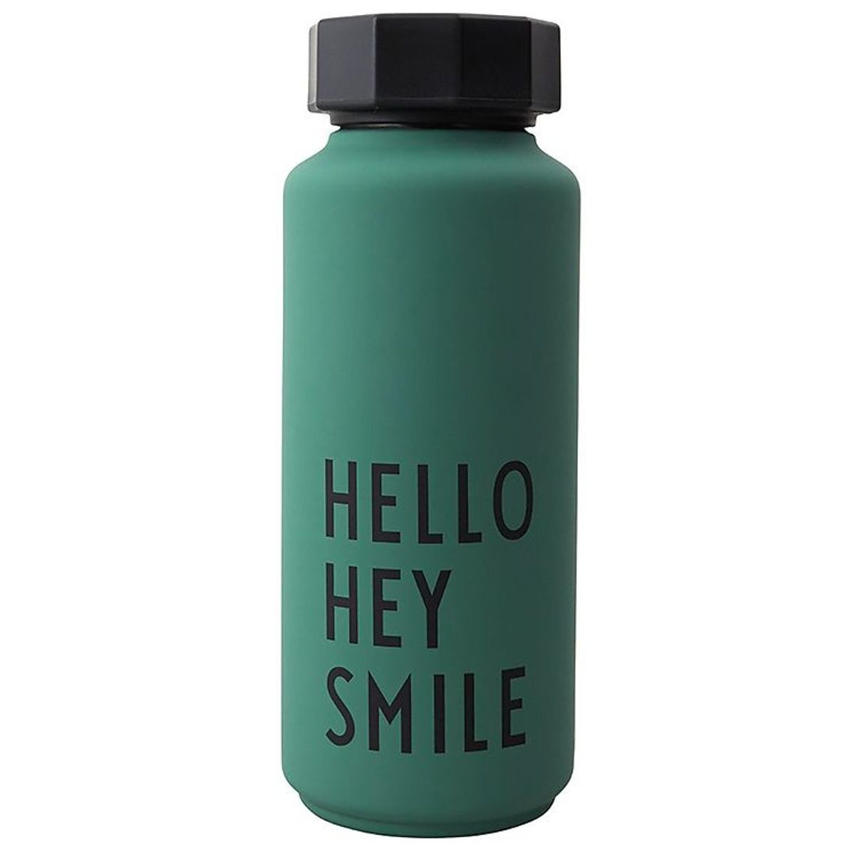 Design Letters Termoflaske - Hello Hey Smile - 500 ml - Grøn