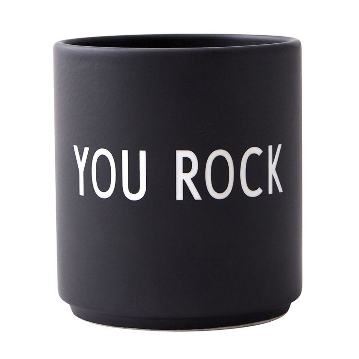 Design Letters Kop - Favourite Cups - Porcelæn - Sort You Rock