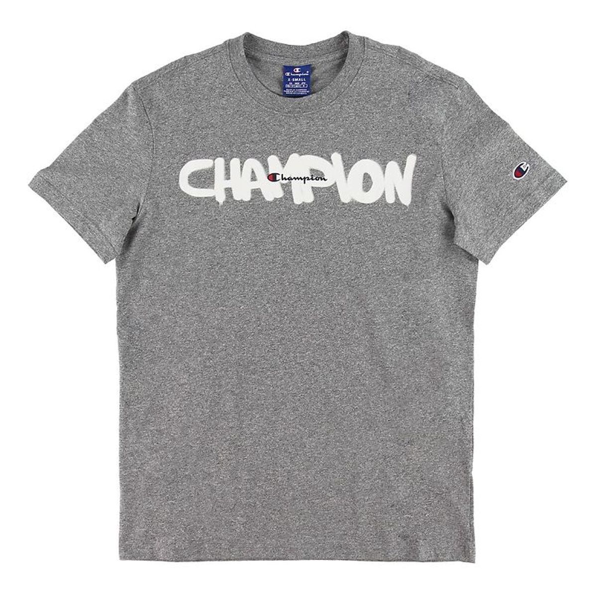 Champion Fashion T-shirt - Gråmeleret m. Logo