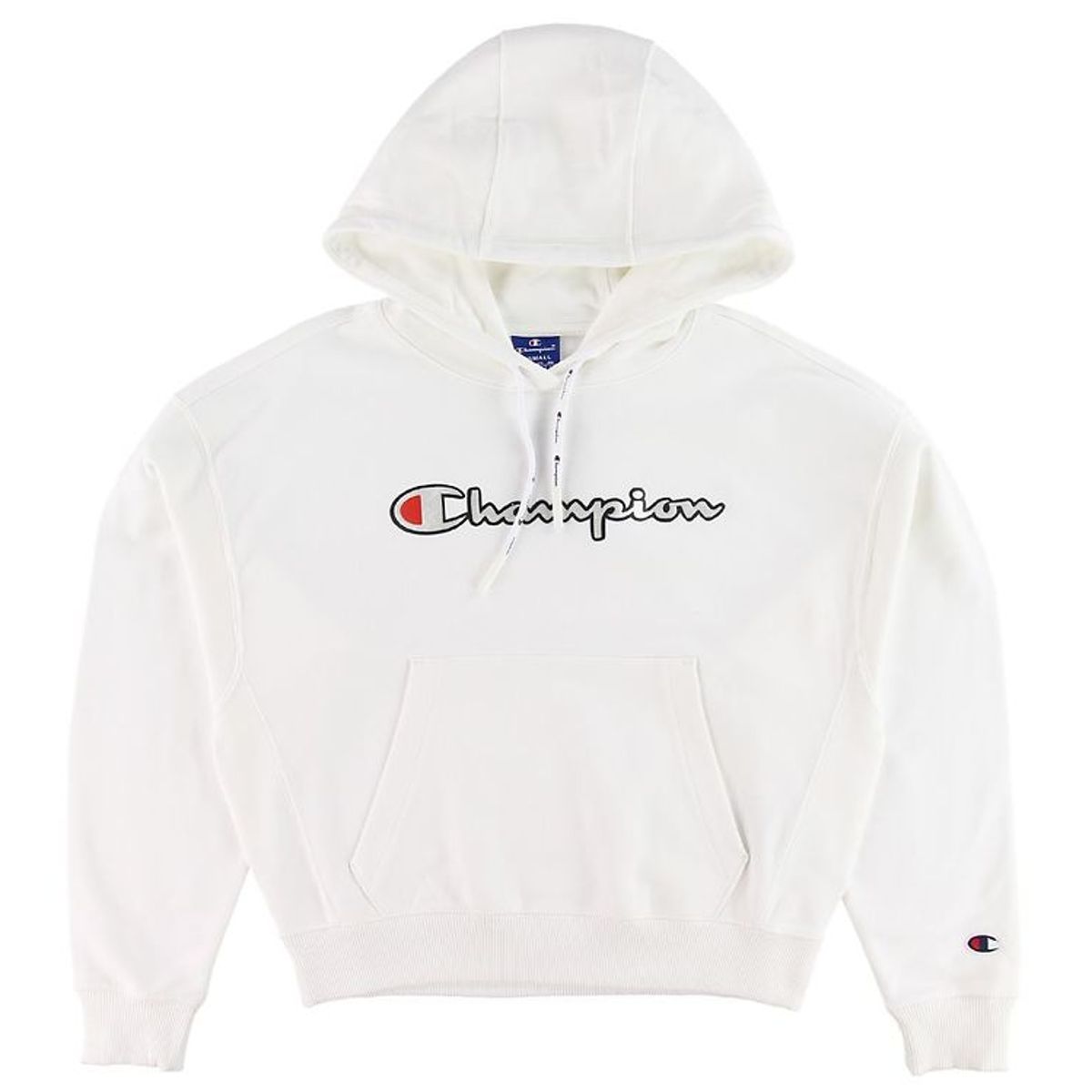 Champion Fashion Hættetrøje - Hvid m. Logo