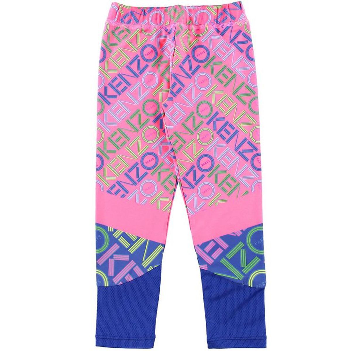 Kenzo Leggings - Exclusive Edition - Neon Pink/Blå m. Logo