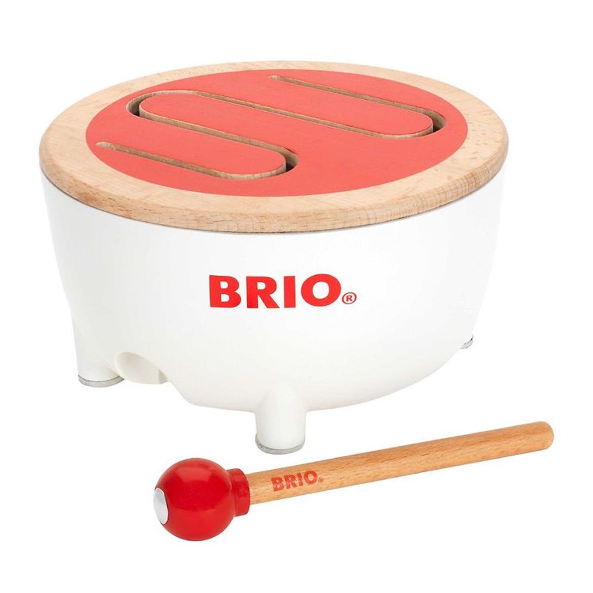 BRIO Toddler Tromme - Rød/Hvid 30181