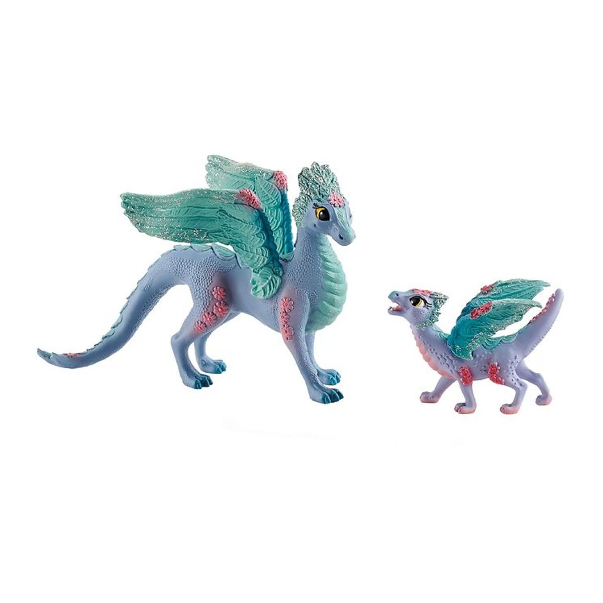 Schleich Bayala - H:11,5 cm - Blomsterdragemor & Unge 70592