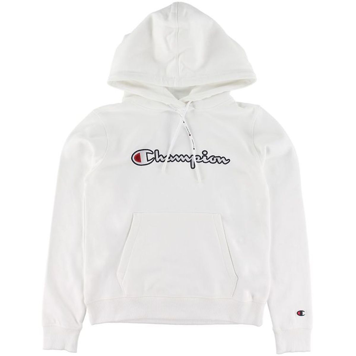 Champion Fashion Hættetrøje - Hvid m. Logo