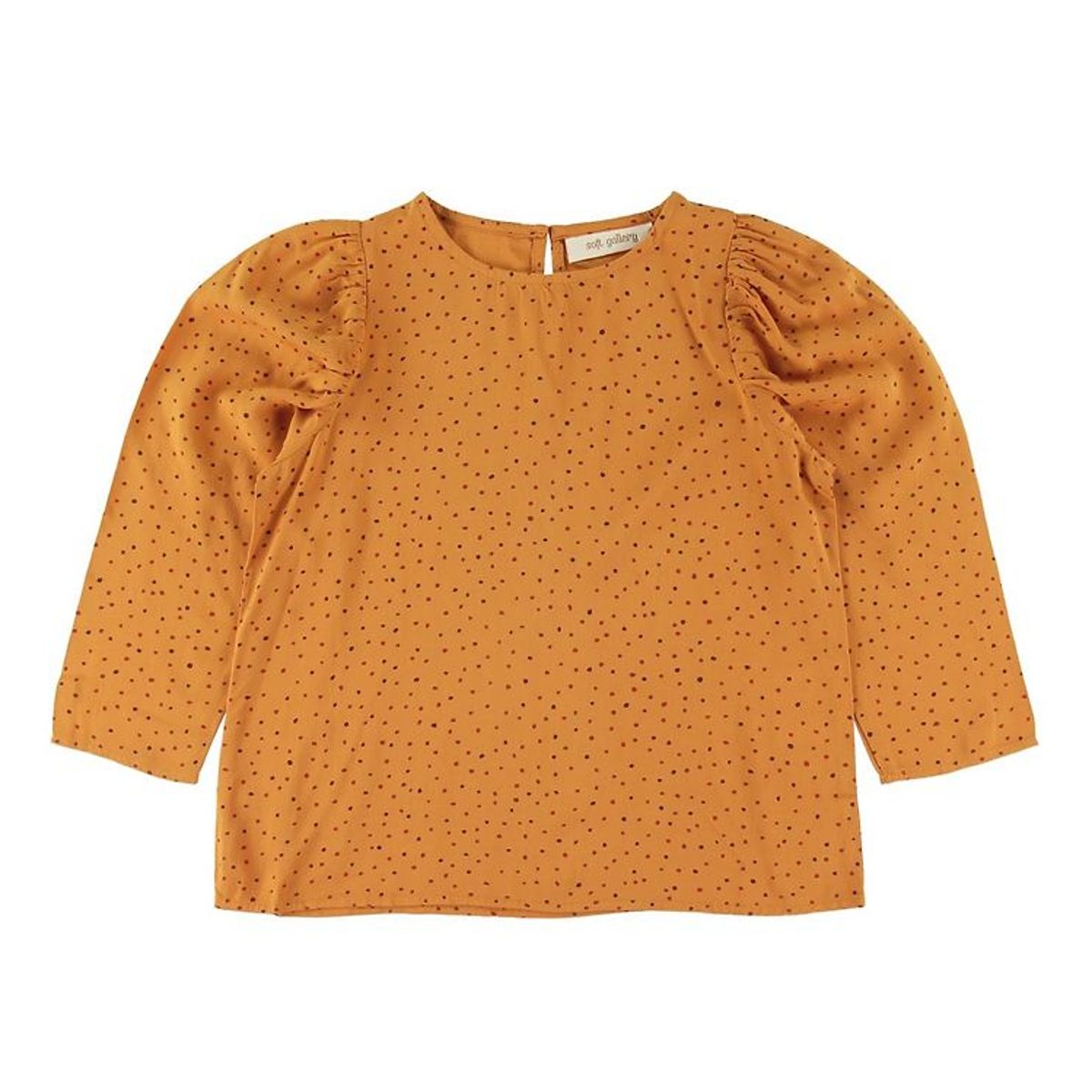 Soft Gallery Bluse - Gaelle - Orange m. Prikker